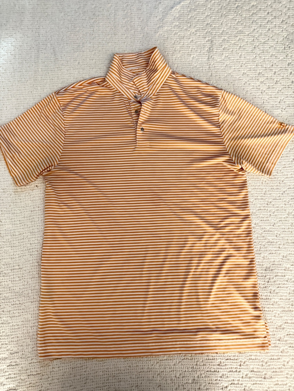 Pro Tour orange striped polo shirt